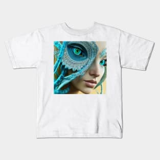 Imaginary Portrait Owl Goddess Kids T-Shirt